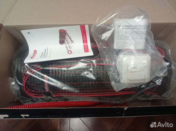 Тёплый пол 9м2 с регулятором (мат нагревательный)