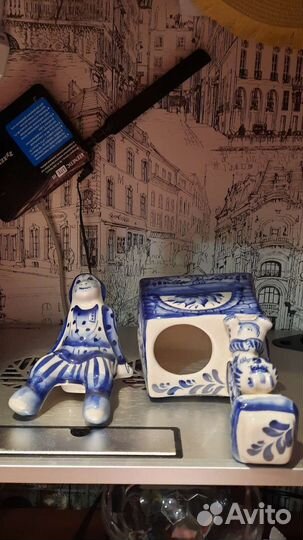 Гжель штоф печка