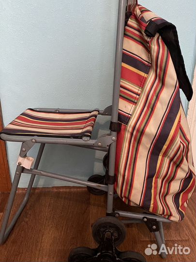 Тележка трехколесная в сад с сидушкой