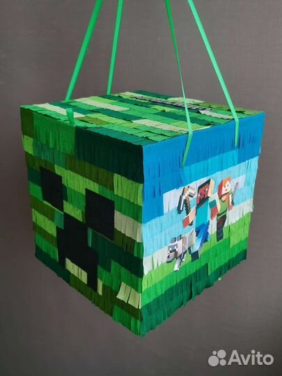 Кубик Minecraft пиньята в наличии
