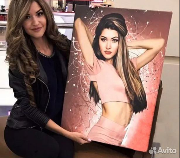 Портрет по фото 60на80 см