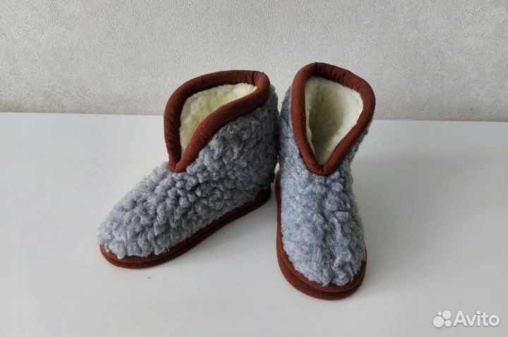 Чуни из овчины детские