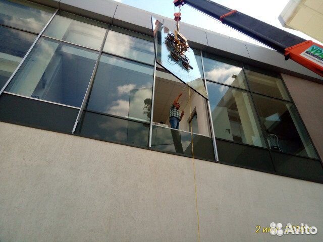 Алюм фасад,замена стеклопакетов, витрины, витражи