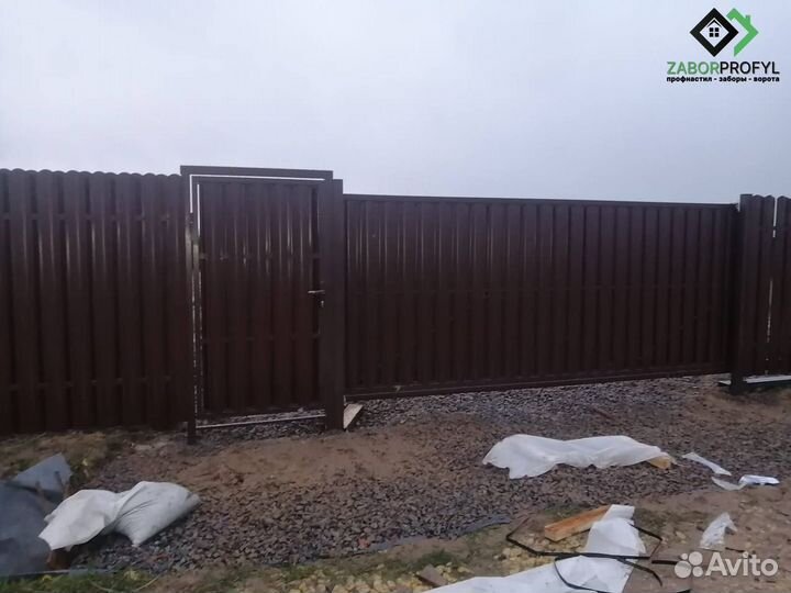 Ворота под ключ / Заборы из профлиста