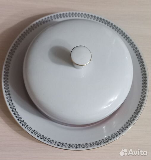 Масленка фарфор винтаж