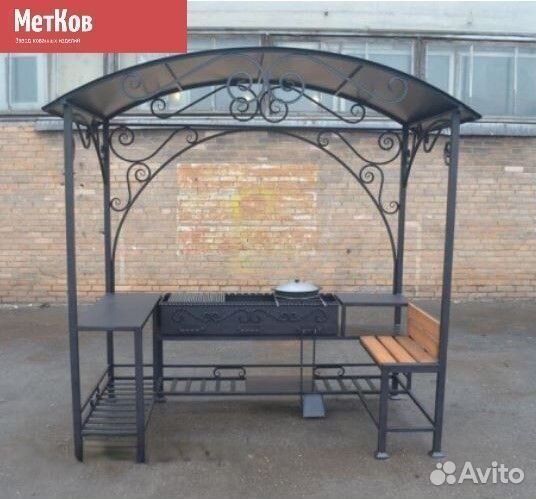 Мангал с крышей