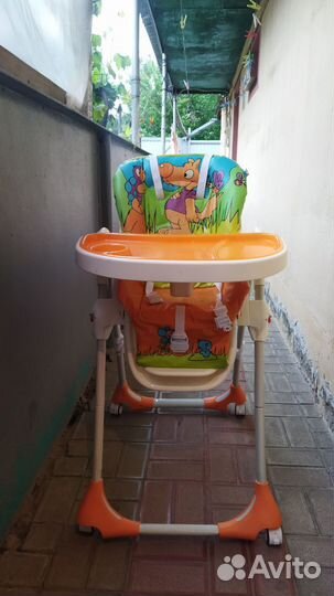 Стульчик для кормления happy baby berny v2