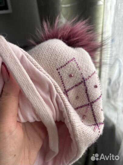 Шапка зимняя для девочки 54 56
