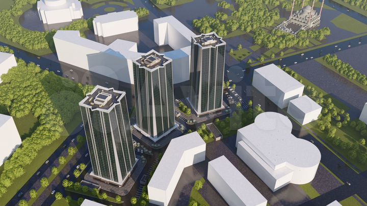 Своб. планировка, 74,5 м², 27/29 эт.