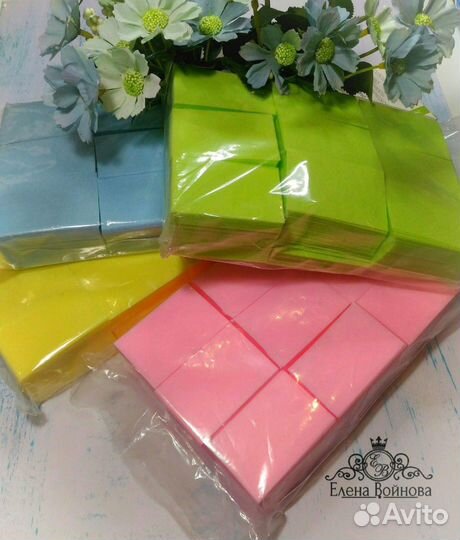 Безворсовые салфетки жёсткие цветные