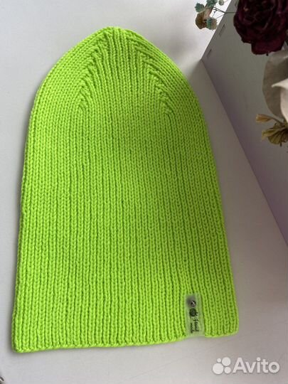 Шапка вязаная, ручная работа