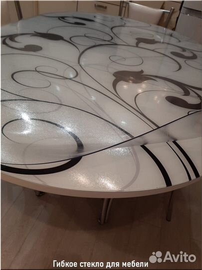 Гибкое стекло для мебели, пленка пвх на стол