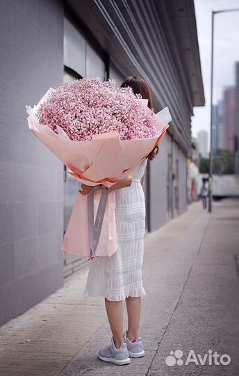 Гигант букет из гипсофил