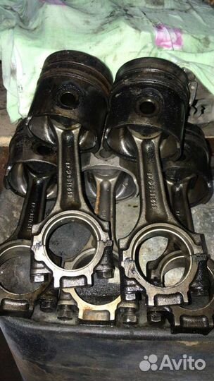 Поршень с шатуном в сборе ман