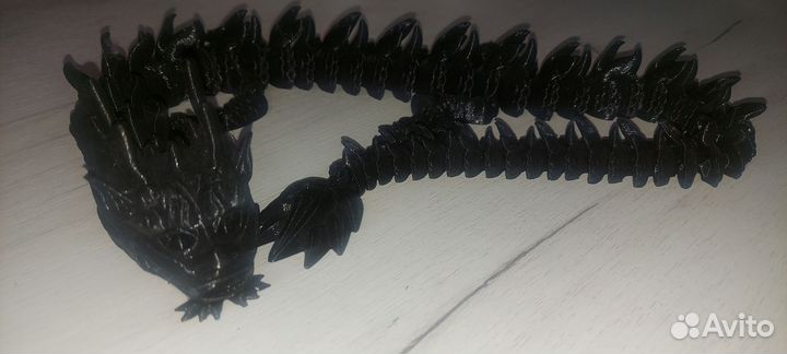 Фигурка дракона напечатанная на 3D принтере. 65 см