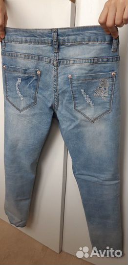 Джинсовые капри 40рр