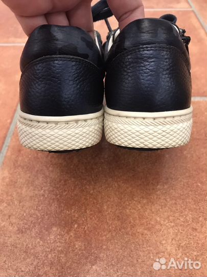 Кожаные ботинки кеды