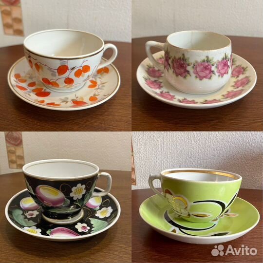 Чайная пара лфз вербилки дулево времен СССР