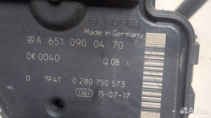 Заслонка дроссельная Mercedes C W205, 2017