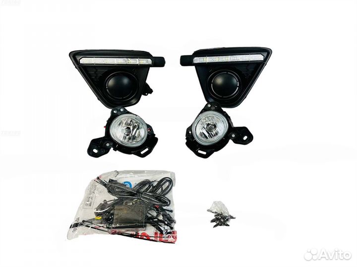 Противотуманные фары Mazda CX-5 с ход. огнями V030