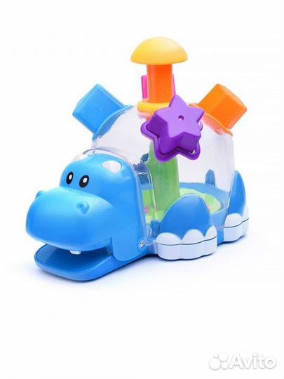Развивающие игрушки бегемотик Юла-сортер