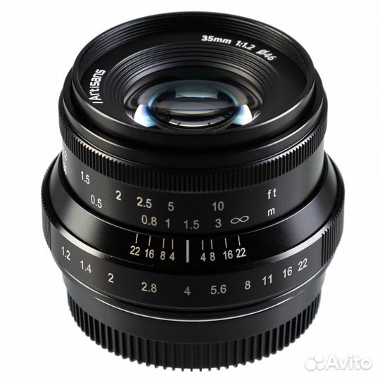 Объектив 7artisans 35mm F1.2 II Fuji X, черный