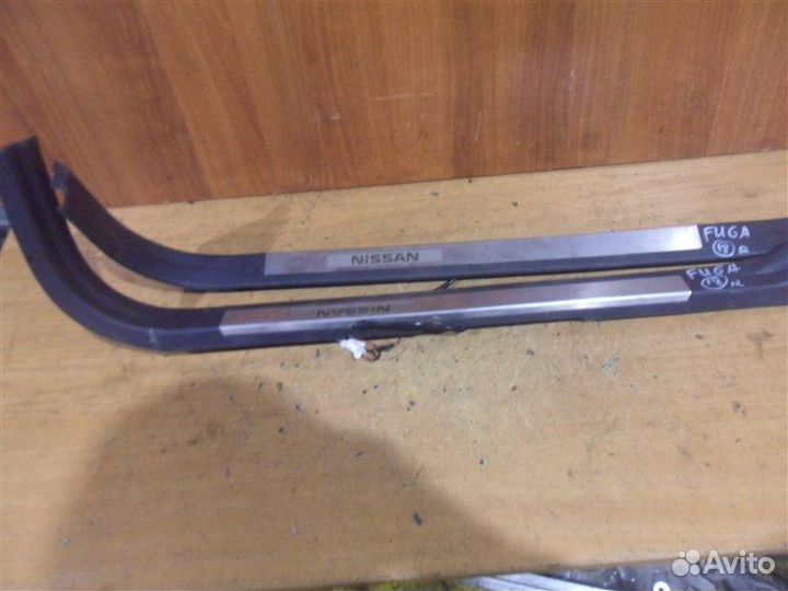 Накладка на порог передняя Nissan Fuga GY50 VQ35DE