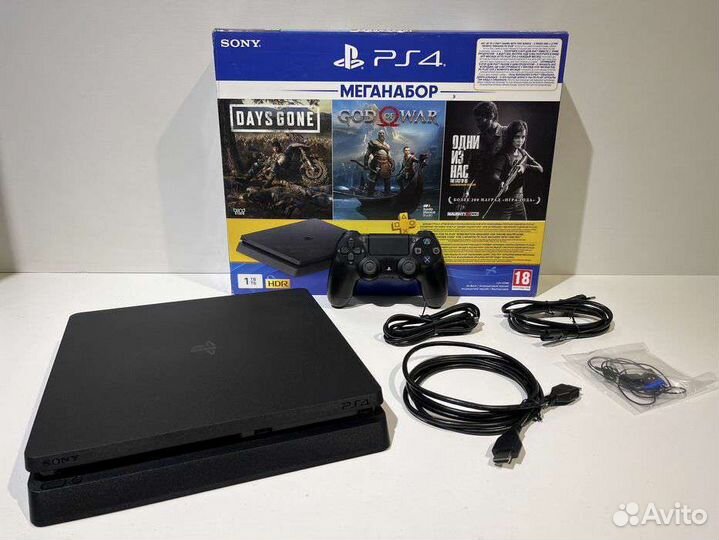 Слим playstation 4+диск в подарок+гарантия