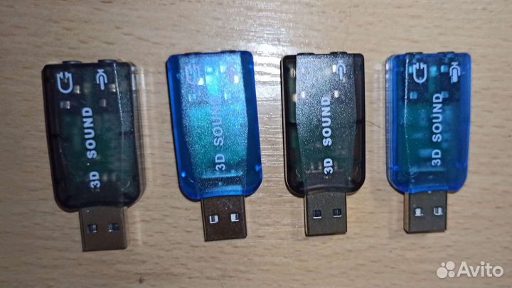 Внешняя USB звуковая карта для ноутбука, компьютер