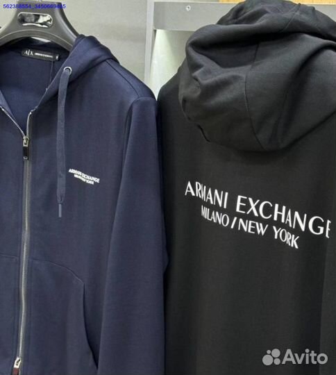 Зип худи Armani Exchange (лучшее качество) (Арт.95357)