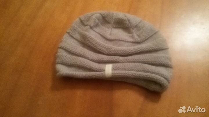 Шарф и шапка серые