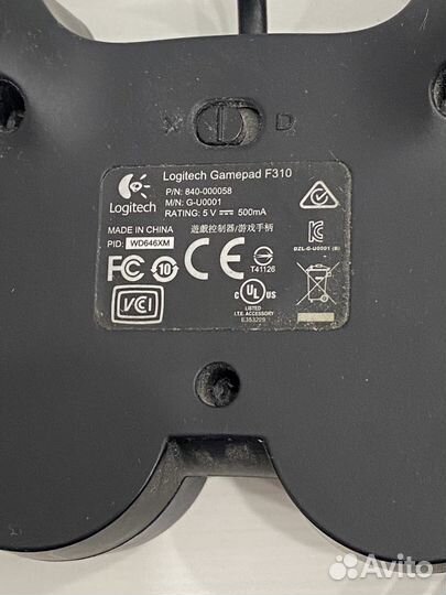 Джостик logitech f310