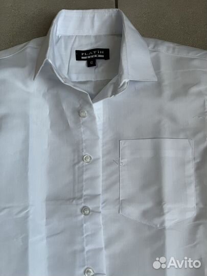 Рубашка белая для мальчика 132-140