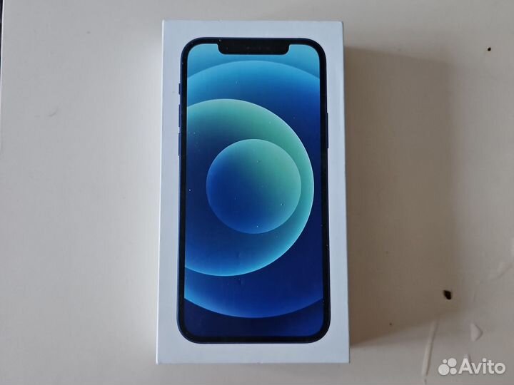 Коробка от iPhone 12 blue