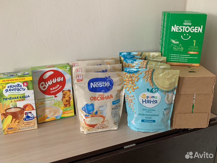 Детские каши и Смеси