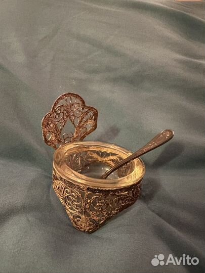 Солонка мельхиор