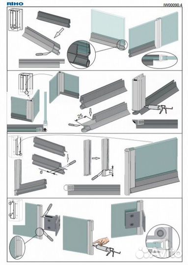 Шторка на ванну Riho Novik Z500 Delta
