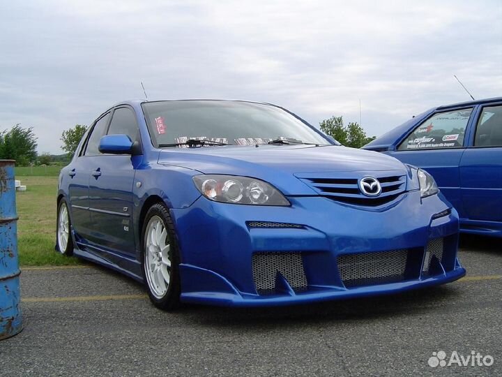 Передний бампер mazda 3 BK (2003-2009) седан