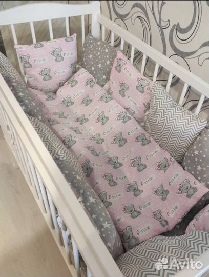 Бортики в детскую кроватку