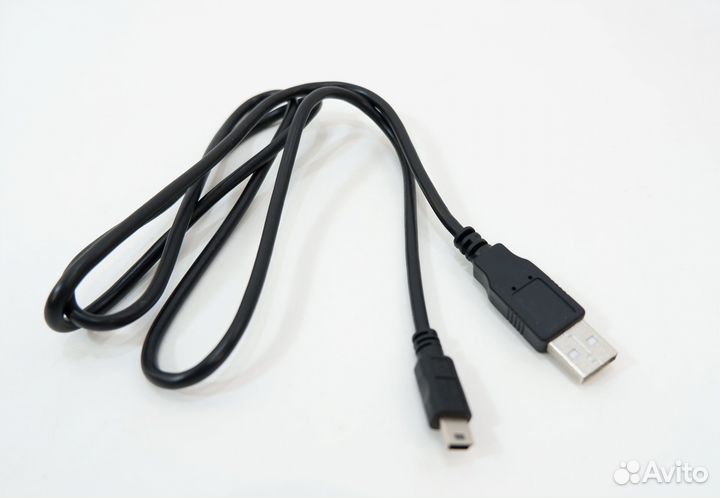 Кабель USB — miniUSB длинна 1 метр чёрный