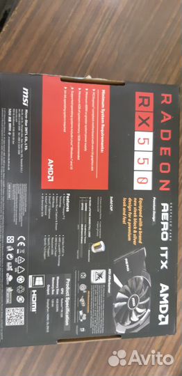 Видеокарта radeon RX 550 aero ITX 4G OC