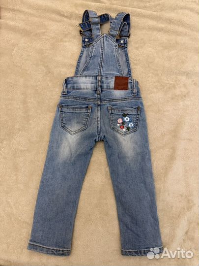 Джинсовый комбинезон для девочки 80 86