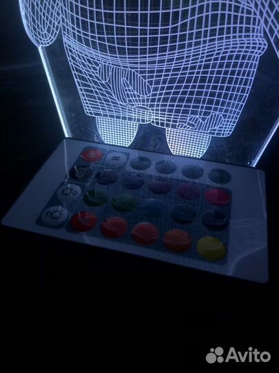 3d ночник цветной