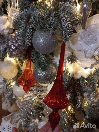 Ёлочные украшения стекло