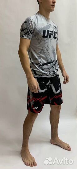 Комплект- (футболка и шорты) UFC Gray
