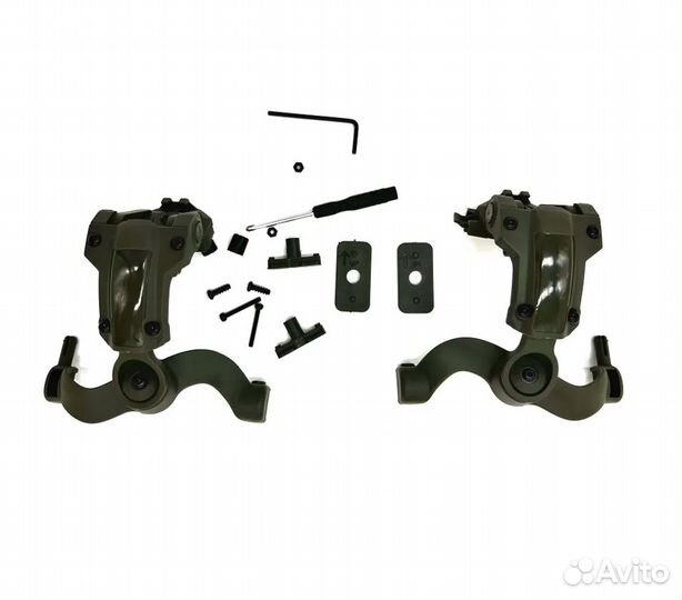 Крепления для активных наушников на шлем Чебурашки