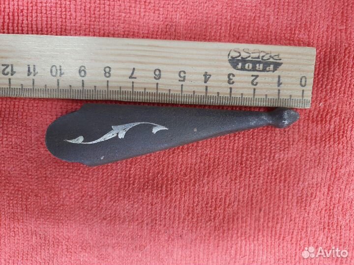 Деталь от кинжала серебряная насечка