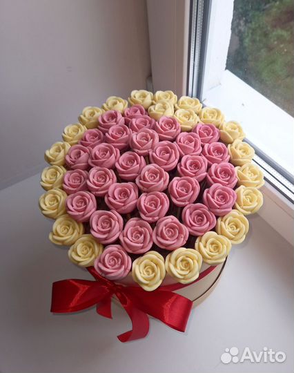Сердце из роз