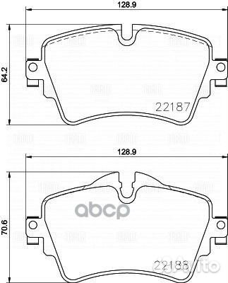 Колодки тормозные mini cooper (13) /clubman (14