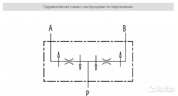 Гидравлический клапан делителя потока 50:50 3/4 